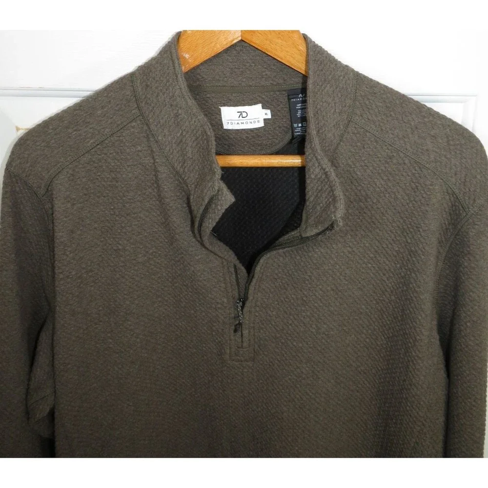 7 Diamonds Restoration Performance 1/4 Zip Pullover RSPV-1016 Men Size XL